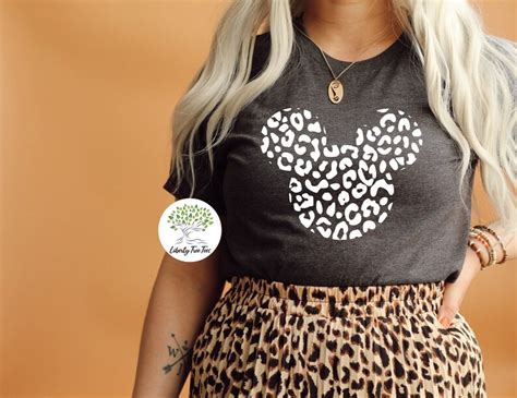 shirt mickey chanel leopard|Leopard Mickey Shirt, Animal Kingdom Shirt, Safari Mickey .